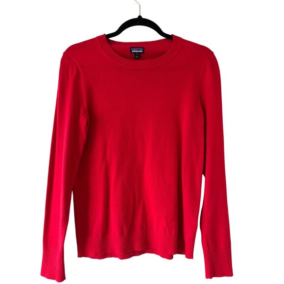 Patagonia Red Organic Cotton Knit Sweater Top - Picture 9 of 9